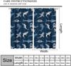 Kids Sea Animal Curtains Teens Boys Girls Bedroom Nursery Decor Cartoon Sharks Art Printed Window Drapes Fabric Light Blocking Polyester Sleeping Area