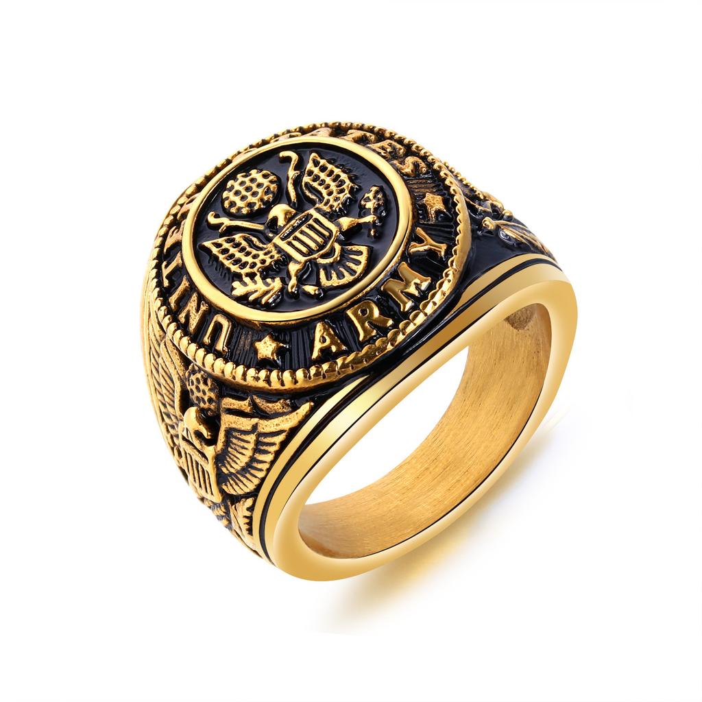Herrenring Hip-Hop Ring Retro Großer Adlerring Ring Schmuck