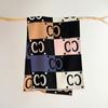 Autumn and winter double-sided contrasting letters C imitation cashmere scarf women's thickened shawl color matching versatile warm scarf