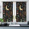 Witchy Gothic Aesthetic Spring Nature Curtain for Living Room Modern Curtains for Bedroom High Shading Drapes Kitchen Curtains