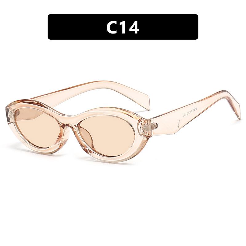 

Солнцезащитные очки «кошачий глаз» в маленькой оправе, простые модные солнцезащитные очки, модные вогнутые солнцезащитные очки metal hinge