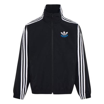 Originals Gewebte High-Neck Sport-Streifen Reißverschluss Freizeitjacke Kinderjacke KW1181
