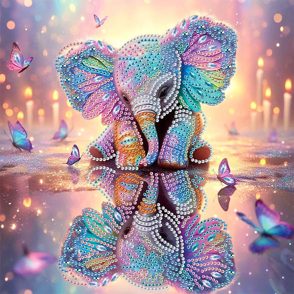 Animal 5D DIY Special Shape Crystal Partial Diamond Painting Kit Home Wall Decor