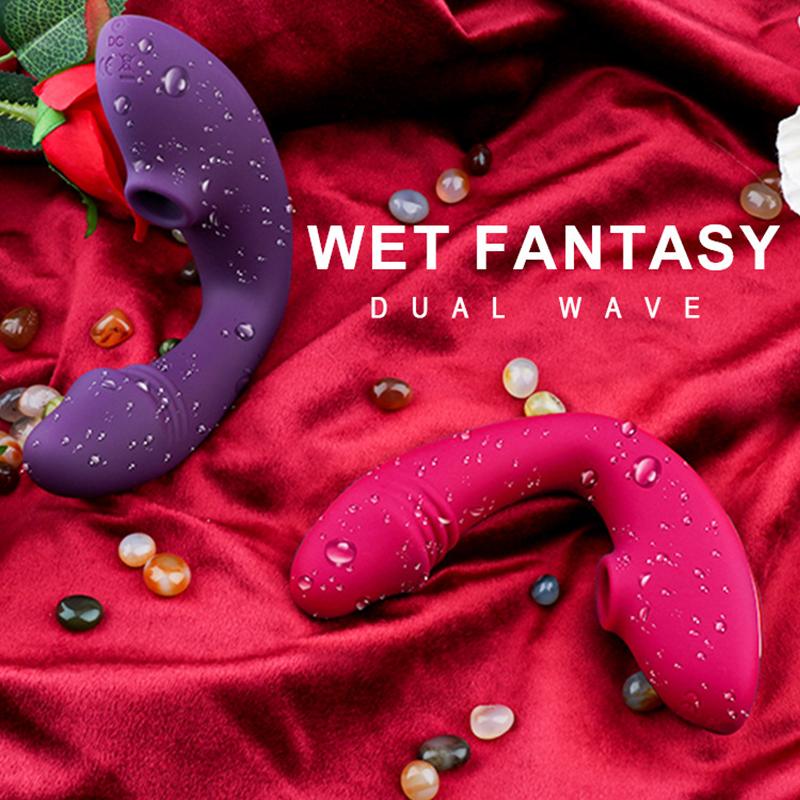 2 In 1 Sucking Dildo Vibrator 10 Speed Vibrating Sucker Oral Sex Suction Nipple Clitoris Stimulator Erotic Sex Toy for Women 18+