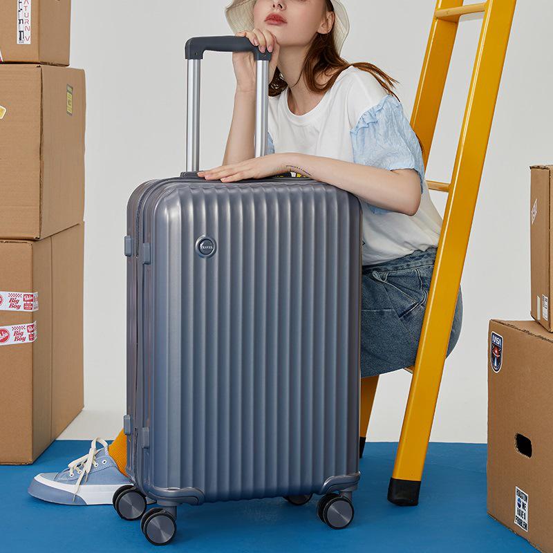 New Lightweight 20'' Student Carry-On Suitcase with Silent Universal Wheels for Women