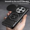 KEYSION Magnetic Phone Case for Redmi Note 14 Pro 4G 5G 14 Pro+5G Slide Camera Protection Upright Kickstand Ring Shockproof Cover for POCO X7