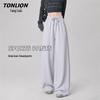 TonLion Women's American Style Drawstring Wide-Leg Pants