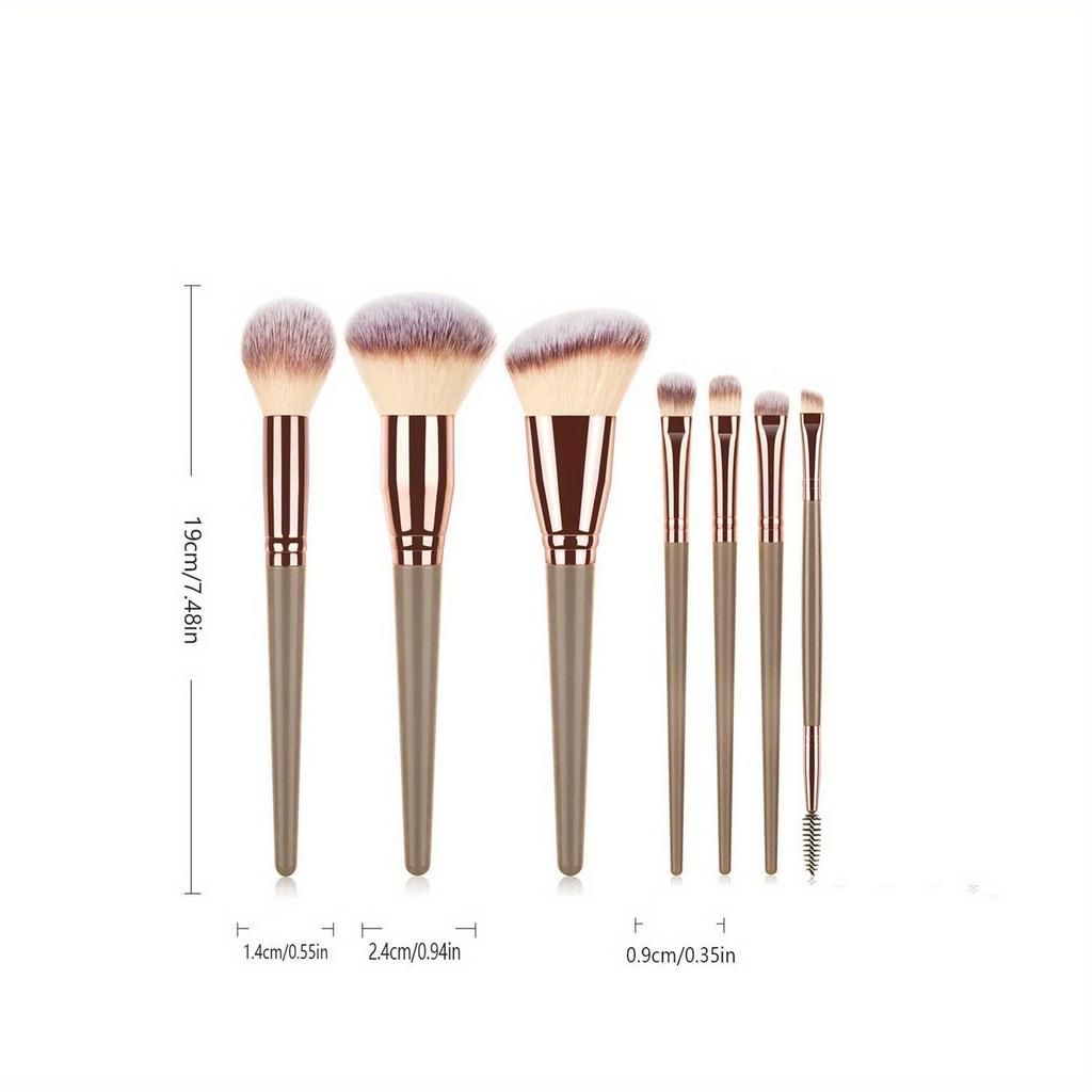 7 stk Make-up Pensel Sæt Pudder Rouge Pensel Foundation Make-up Pensel Øjenskygge Pensel Sæt Make-up Værktøjer Foundation Make-up Pensel