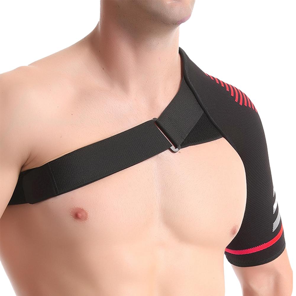 Elastic Knitted Shoulder Support Brace Shoulder Strap Sling for Sports Injury Rotator Cuff Pain Relief Shoulder Protector