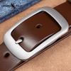 The First Layer of Pure Cowhide Belt Men's Casual Handmade Belt Men's Leather Pin Buckle Genuine Retro Jeans Belt Trend