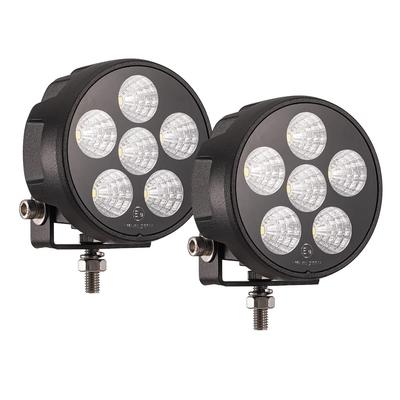 LED přídavná pracovní široká světla s vysokým a nízkým výkonem pro exteriérová světla automobilů SUV OEM mlhové světlo kompatibilní s 12V a sada 2 světel, kulaté, úhel 30°, 30W,