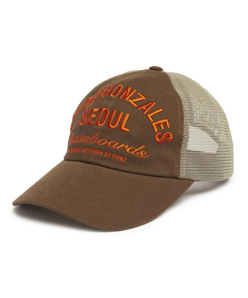 MARK GONZALES Seoul Address Mesh Cap - Brown