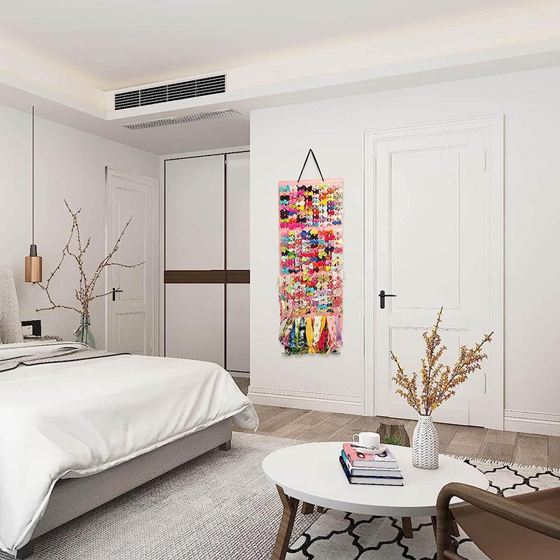 Hair Accessory Display Storage For Children With Hook Hair Bows Holder Large Capacity Hair Clips Organizer Hanger