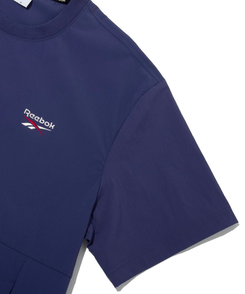 REEBOK Ice Woven Short Sleeve Piste - Navy
