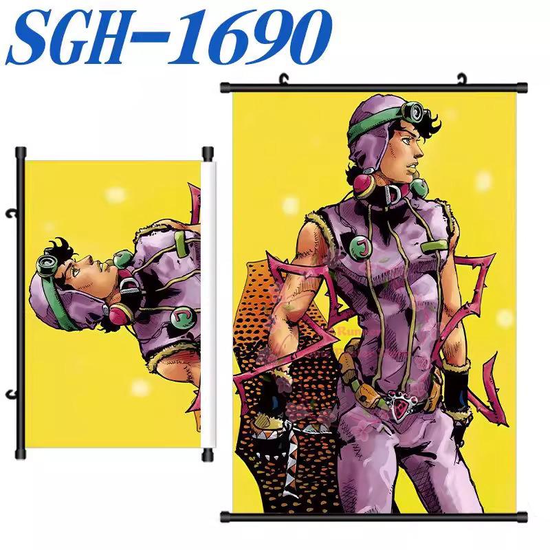 Bizarre Jojo'S Adventure Poster Scroll Painting Peripheral Hanging Painting Bedside Living Room Background Wall Cloth Painting