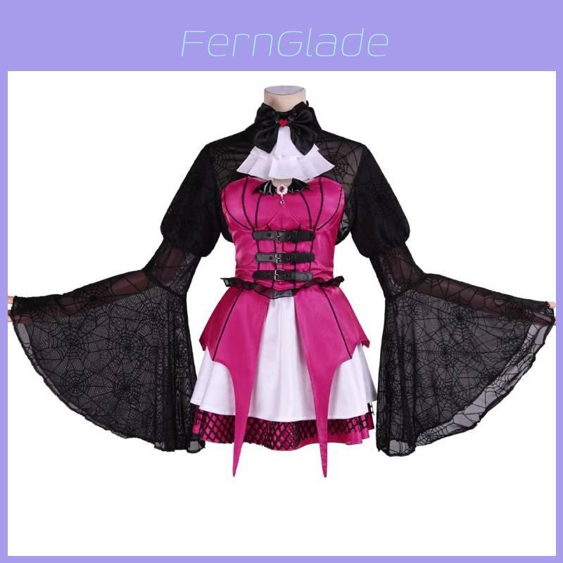 Monster High Draculaura Cosplay Costume For Halloween Vampire Lolita Short Skirt For Women