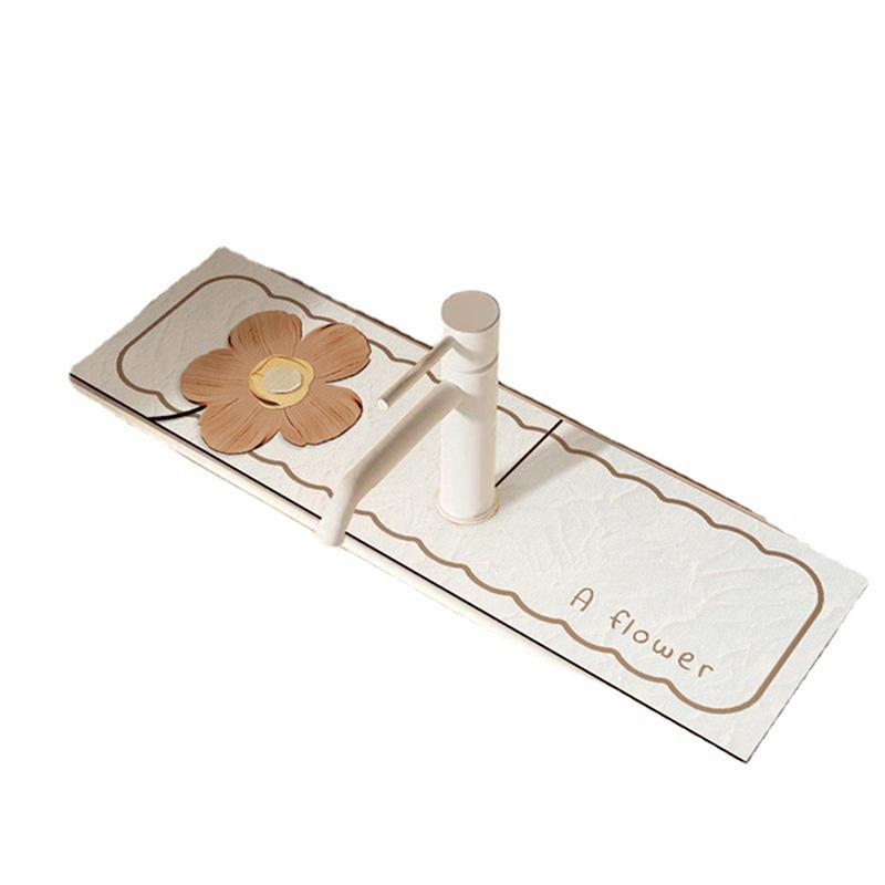 Sink Faucet Drain Pad  Mat Toilet Diatom Mud Absorbent Pad  Anti-Mildew Mat