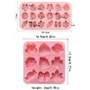 3D Design Cake Jelly Mold 9/18 Compartment Fondant Mold New Ice Pudding Mold  Kitchen Use