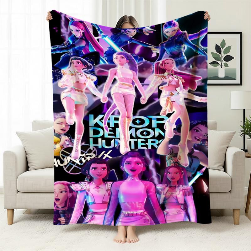 Kpop Witchers Witchers Peripheral Blankets Blankets Flannel Nap Blankets Blankets Printed Office Sofa Blankets