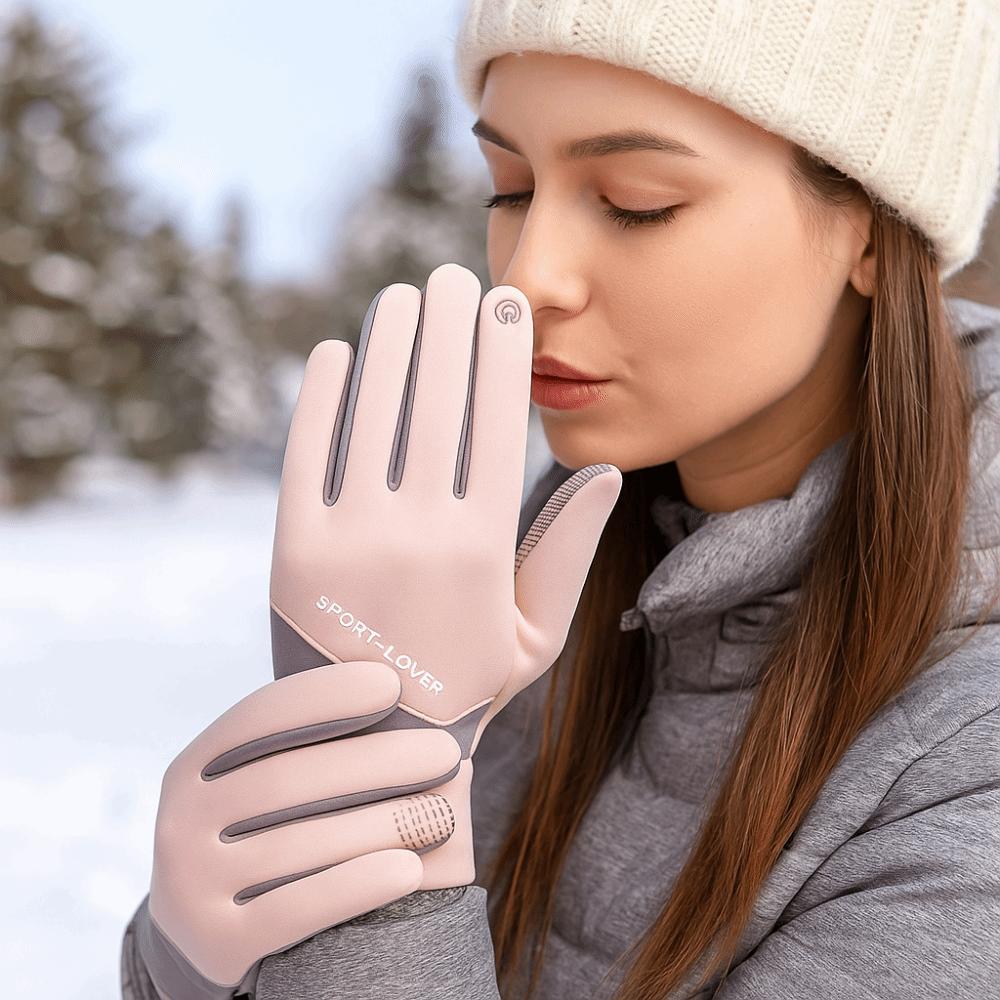 Thicked Cycling Gloves Thermal Fleece Warm Outdoor Mittens  Mountaineering