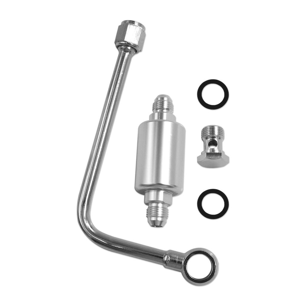 8131 Performer Carb Fuel Line Kit Fuel Filter -6 AN Inlet