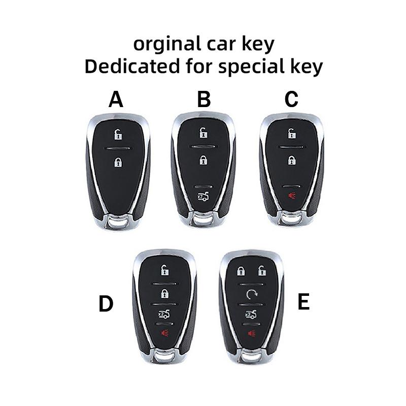 Carbon Auto Key Fob Cover Key Fob Case Fit For Chevrolet Cruze Spark Camaro Volt Bolt Trax Malibu Captiva Equinox Trax Tracker Aveo Lova