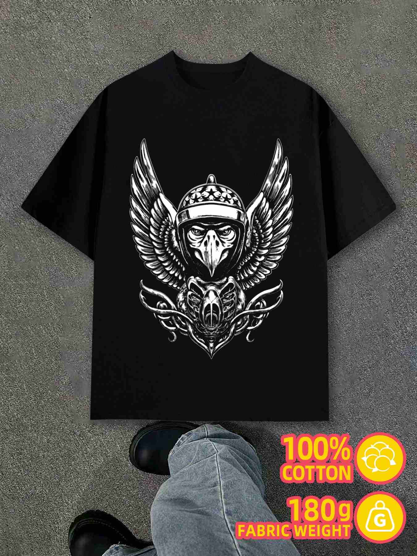 T-Shirt Y2K Motorcycle Warrior Regular Fit L