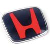 For Honda Civic Accord City CRV Jade Fit Odyssey Hybrid Red Black Blue Interior  Car Steering Wheel Emblem H-Sticker CB0