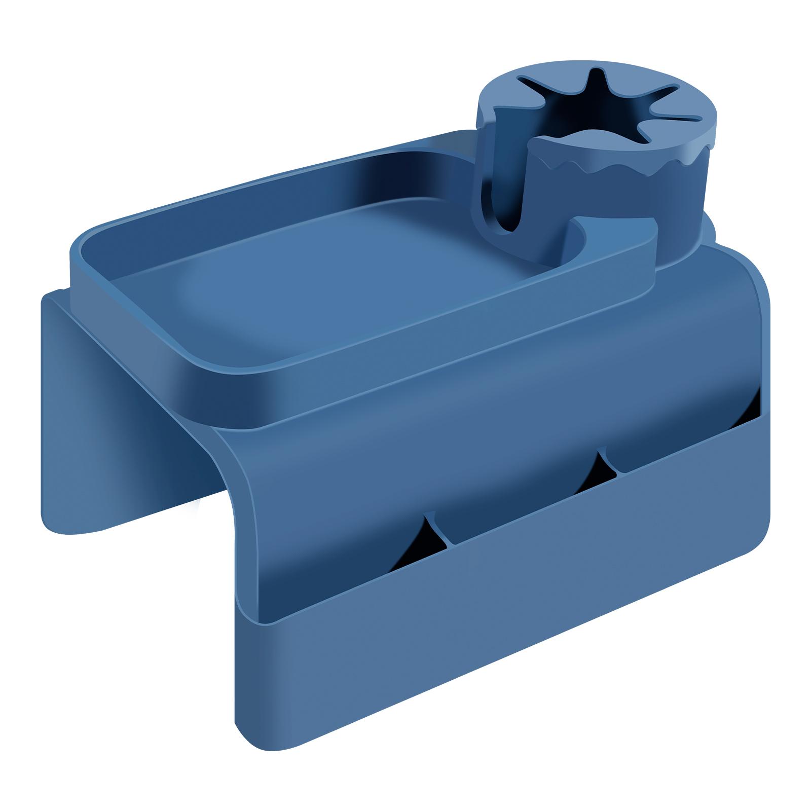 

Подставка для чашки на диване, силиконовый противоскользящий подлокотник для дивана, столика, дивана, напитков, закусок, органайзера для мобильного телефона, боковой карман, водонепроницаемый светло-синий