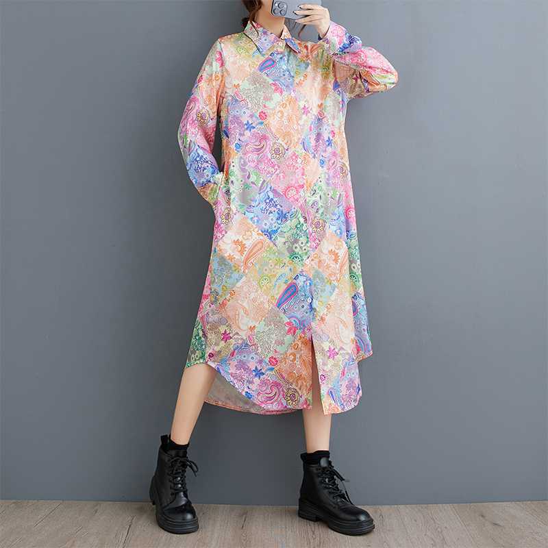 

Новая Мода Принт Свободный Крой Мясо Большой Размер Длинная Юбка One Size