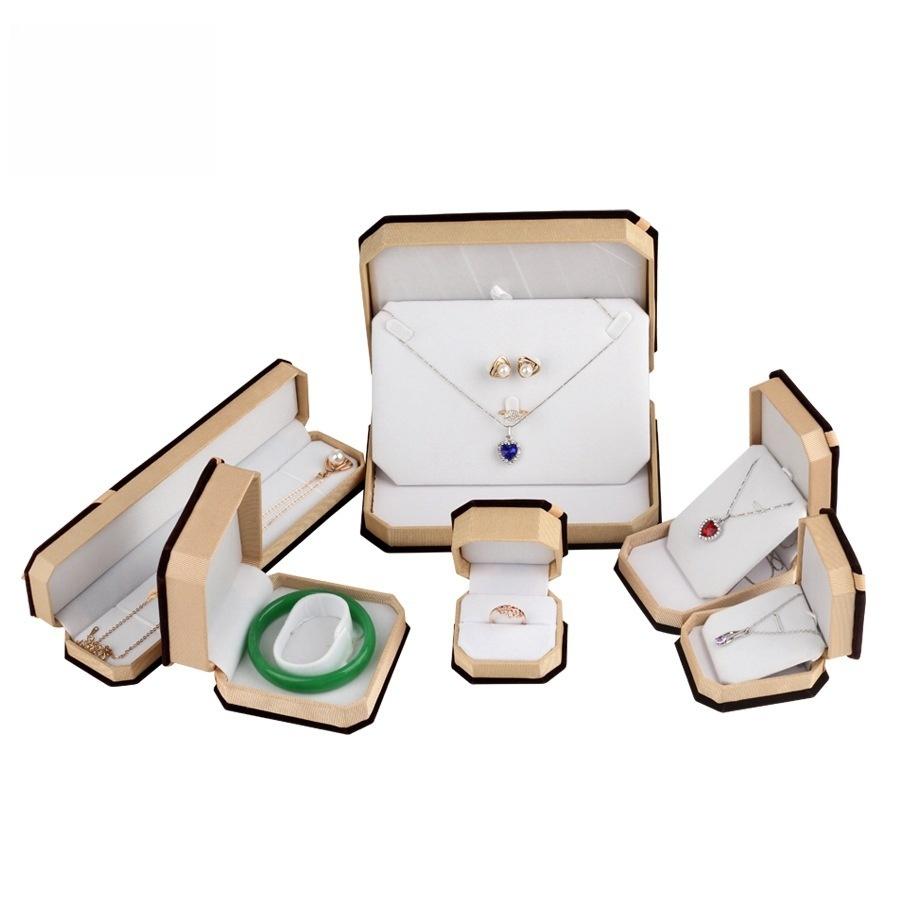 Flip-top Jewelry Gift Box Display Necklace Ring Bracelet Velvet Empty Box Set for Jewelry Organization Holiday Gift Packaging