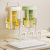 Water Dispenser with Faucet BPA-Free Summer Juice Jug for Fridge 5L Leakproof Iced Tea & Fruit Infuser
