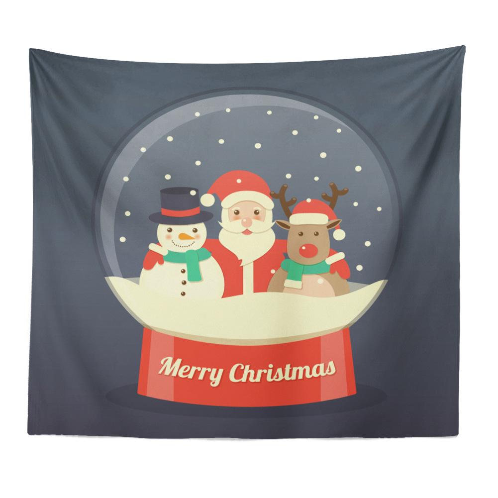 

Рождественская серия Санта-Клаус узор гобелен ТВ фон настенный пейзаж гобелен подвесная ткань 100x75cm