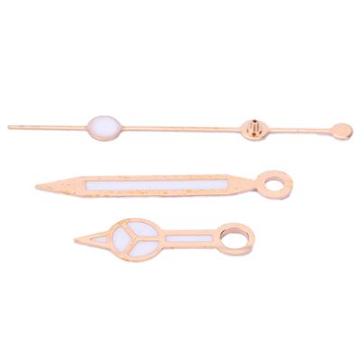 Watch Hands Set Alloy Watch Hour Minute Second Hands for Watch Repair Parts Rose Gold