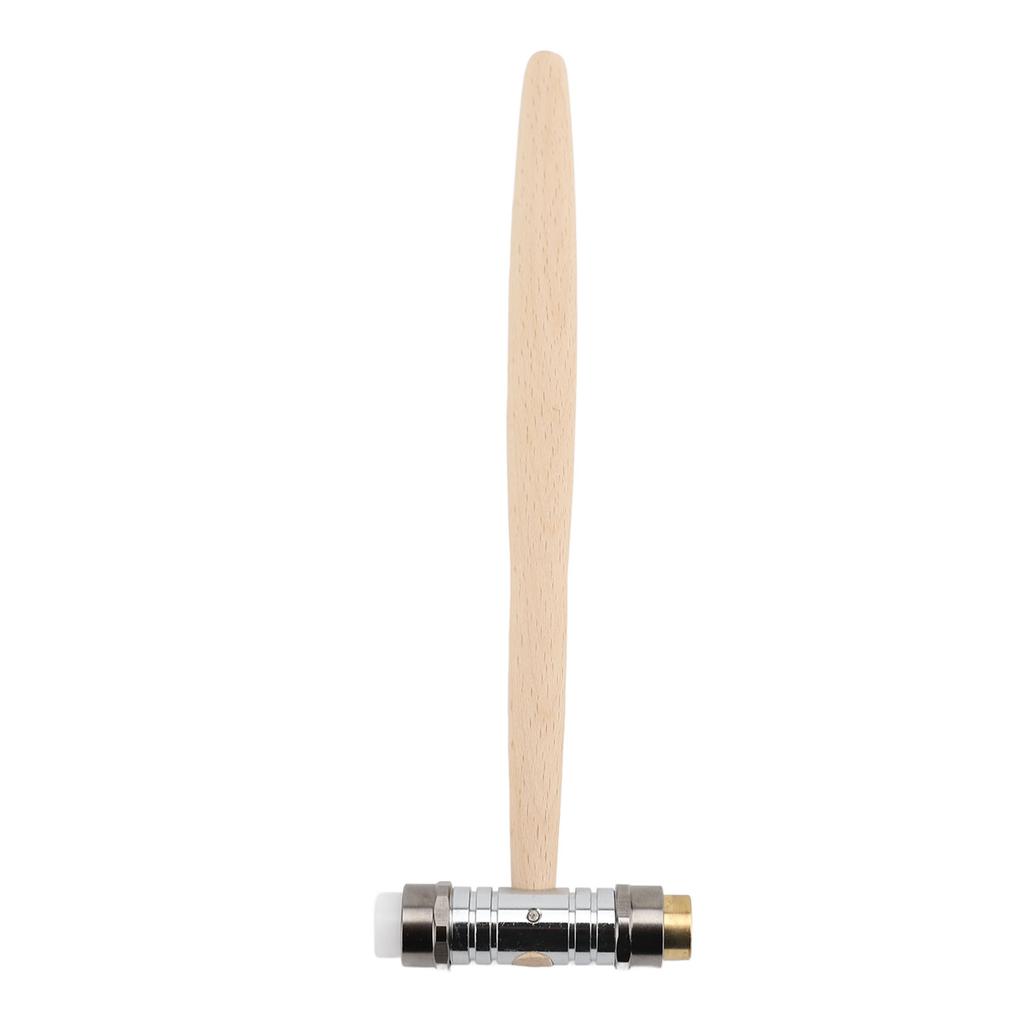 Dual Head Small Hammer Brass and Plastic Mallet Installation Hand Tool with Wooden Handle for Home