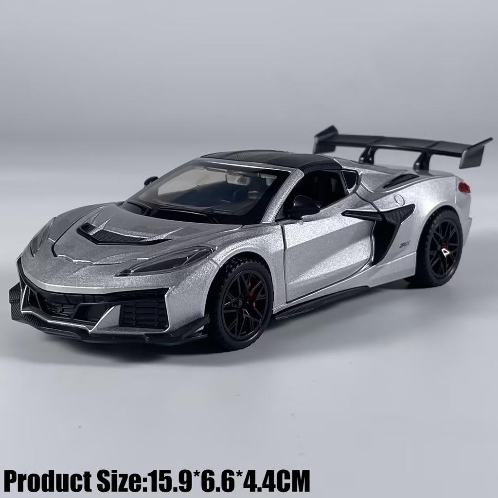 1:32 Chevrolet Corvette C8 Zr1X Track Enhanced Version Supercar Alloy Metal Diecast Model Car Simulation Miniature Holiday Gifts