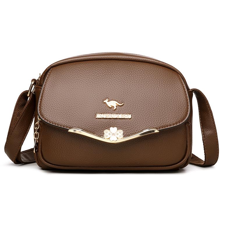 Fasjonabel mammapose liten firkantet veske trendy og high-end crossbody enkel skulder veske