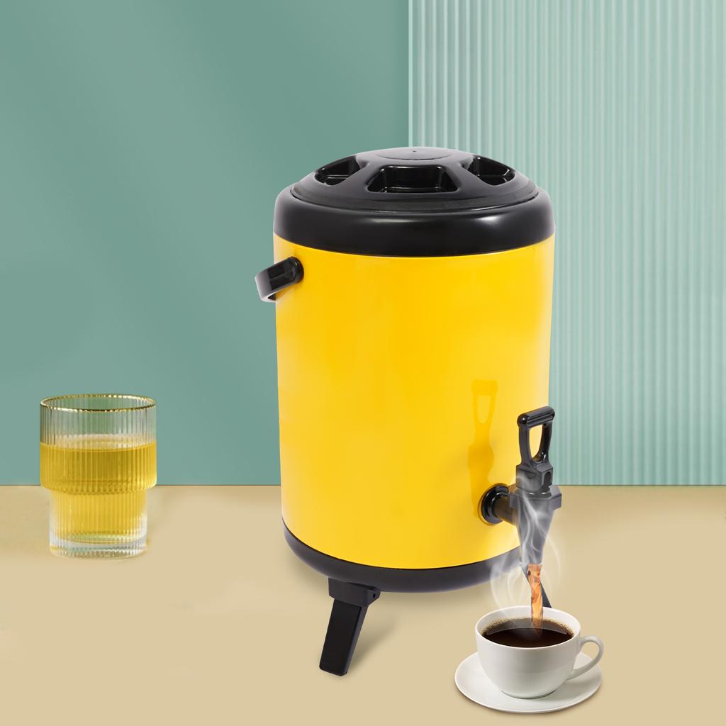 8L Stainless Steel Insulated Drink Dispenser with Spout, Hot and Cold Beverage Container for Parties, Events, Picnics, Catering