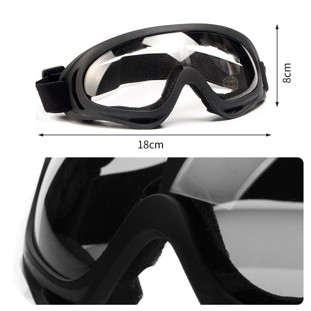 [TTETNLY] 2pcs Goggles Protective Glasses Adjustable Ski Goggles Dustproof Sandproof
