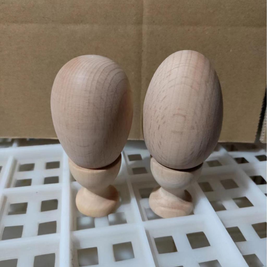 Beech Wood Simulation Egg for DIY Painting - Children's Hand-Painted Craft