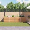 Raised Garden Bed Light Brown 320 X 40 X 77 Cm Galvanized Steel