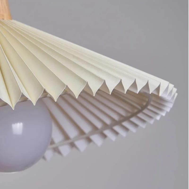 Nordic Restaurant Pendant Light Led Bedside Bar Table Lamp Modern Creative Pleated Design Japanese Dining Table Lantern Torch