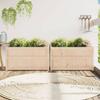 Vidaxl Garden Pots, 2 Pcs, Solid Pine Wood