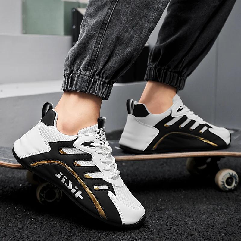 New Fashion Casual Lightweight Wear-resistant Men's Shoes Trend All-match Running Shoes Men's Low-top Breathable Mesh Shoes