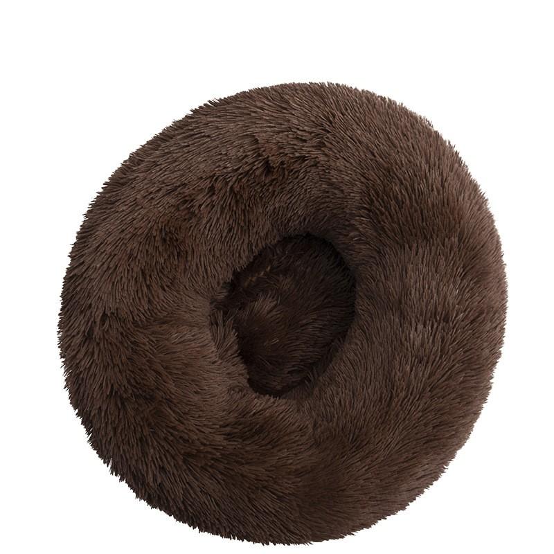 40-90cm Round Pet Bed For Large Dog Bed Super Soft Cat Carpet Bed Long Plush Dog House For Medium Dog House Winter Warm Sleeping