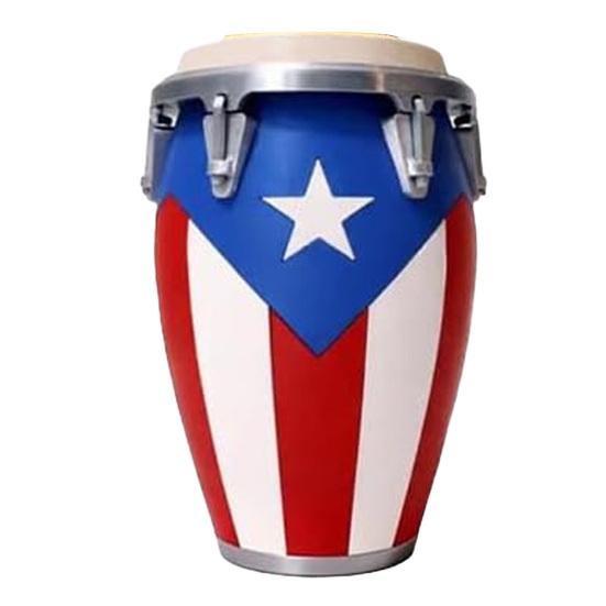 

Puerto Rican Flag Conga Style 3D Printed Can Holder, Beverage Insulator, Lightweight 12oz Can Cooler for Parties Beaches Barbecues Caribbean Gift Long