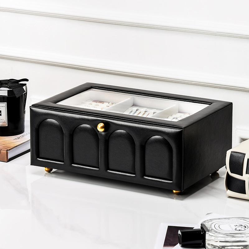 European Jewelry Storage Box Ring Necklace Bracelet Bracelet Jewelry Storage Large Capacity High-end Jewelry Storage Box