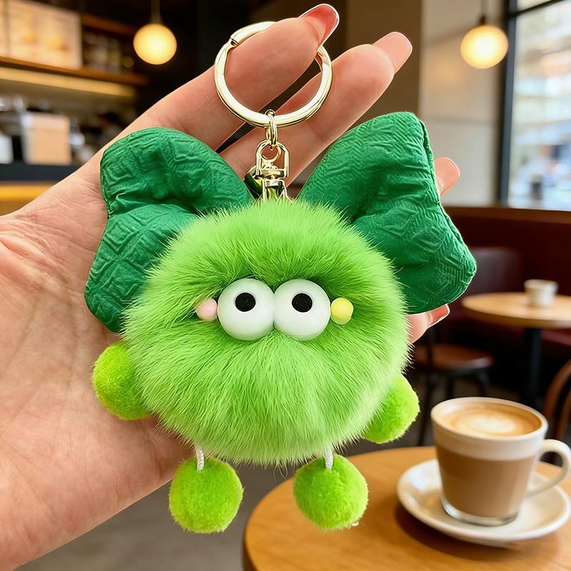 Year of the Sheep Lamb Keychain: Cute Plush Pendant for Students' Bags