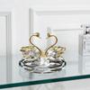 -encrusted Swan Figurines Exquisite Crystal Home Decoration Glass Swans  Car Interior