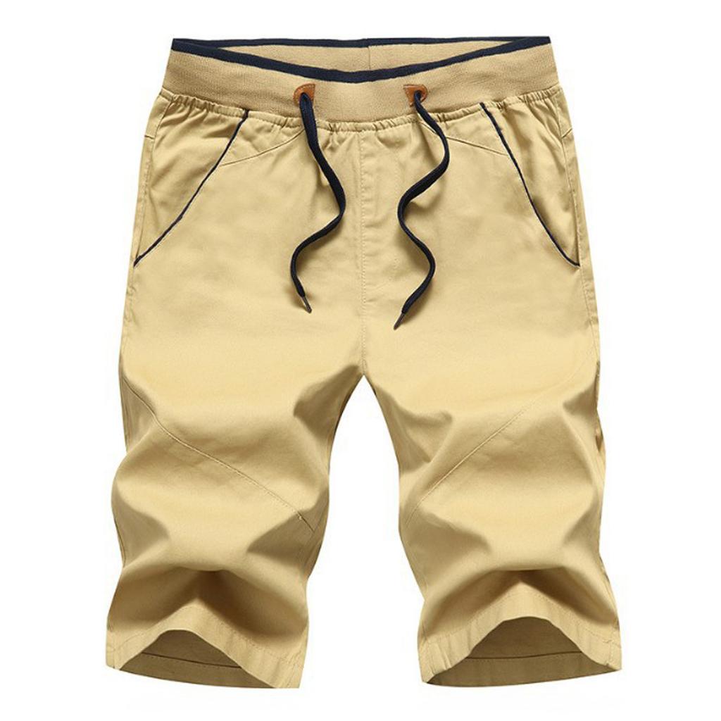 Men's New Summer Casual Baggy Shorts Fashionable Loose Cotton Colour Shorts